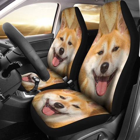 Shiba Inu Dog Print Car Seat Covers