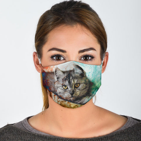 Exotic Shorthair Colorful Print Face Mask