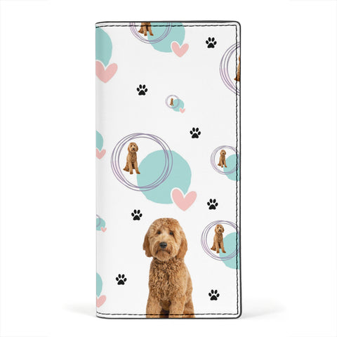 Goldendoodle Dog Print Women's Leather Wallet