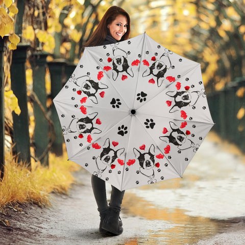 Boston Terrier Print Umbrellas