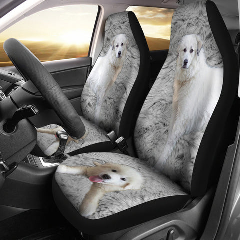 Great Pyrenees Dog Print Car Seat Covers