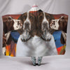 Cute English Springer Spaniel Print Hooded Blanket