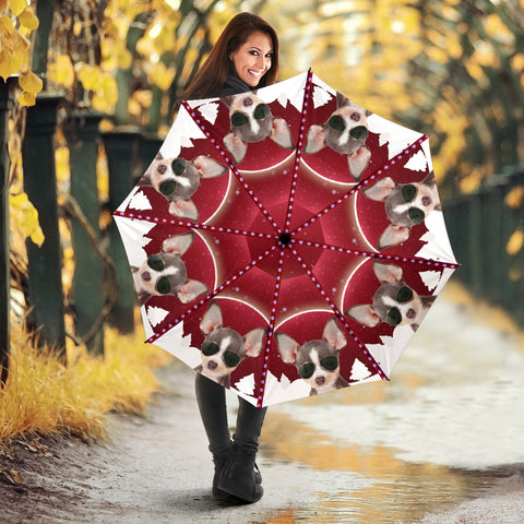 Chihuahua Red Print Umbrellas