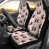 Brittany dog Patterns Print Car Seat Covers