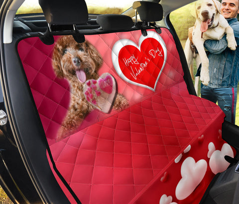 Valentine's Day Spacial Poodle Dog Print Pet Seat Covers