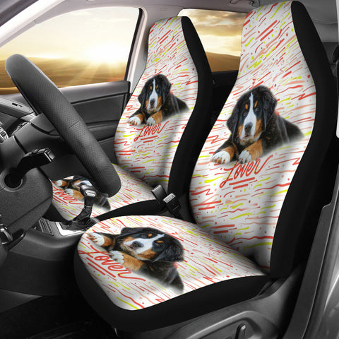 Bernese Mountain Dog Lover Print Car Seat Covers