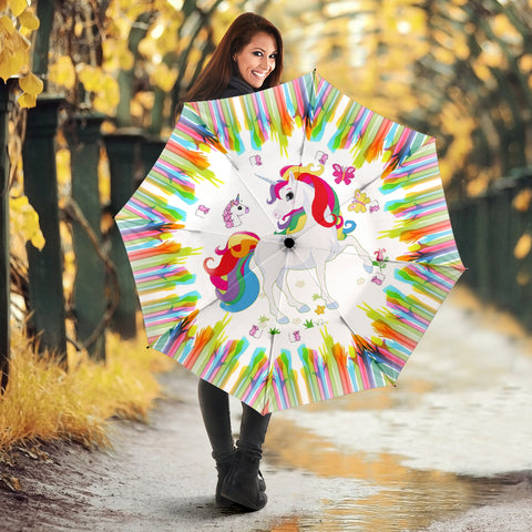 Cute Unicorn Print Umbrellas