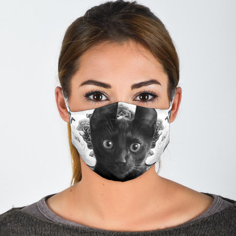 Bombay Cat Print Face Mask