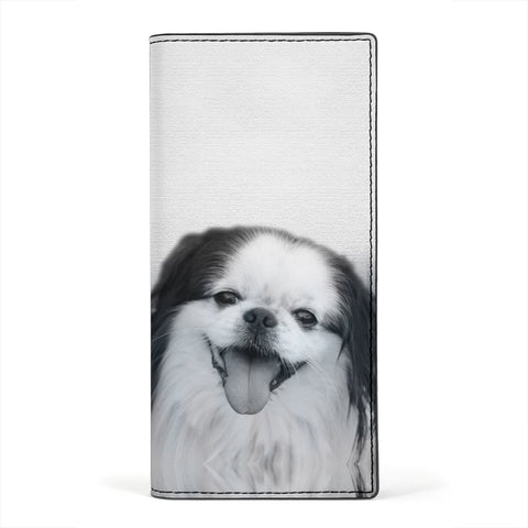 Japanese Chin Print Women's Leather Wallet