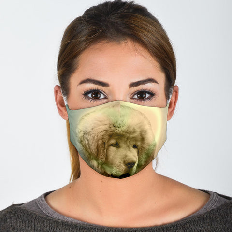 Lovely Tibetan Mastiff Print Face Mask