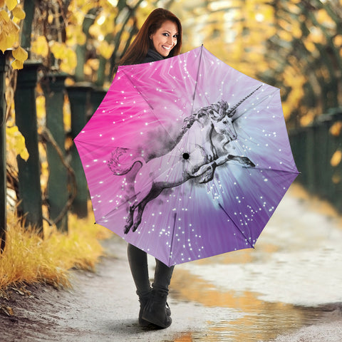 Flying Unicorn Print Umbrellas