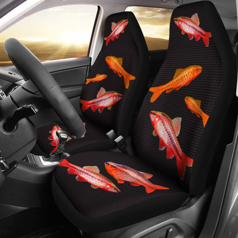 Cherry Barb Fish Print Car Seat Covers