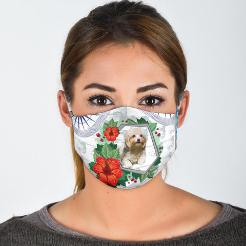 Havanese Dog Print Face Mask