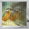 Kingisher Bird Art Print Shower Curtains