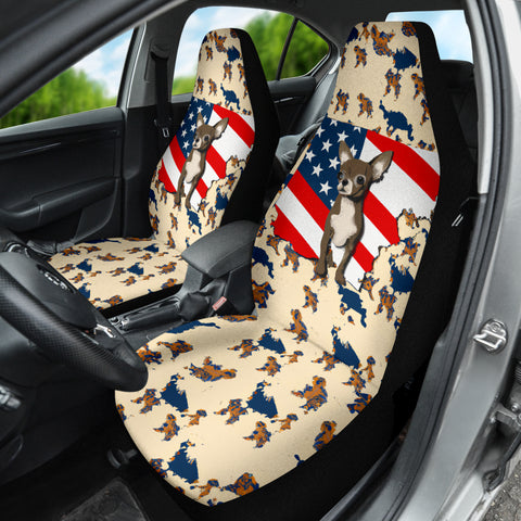[AI Generated] Chihuahua From Pennsylvania Patterns Print Car Seat Covers