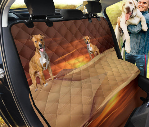 Lovely American Staffordshire Terrier Print Pet Seat Covers