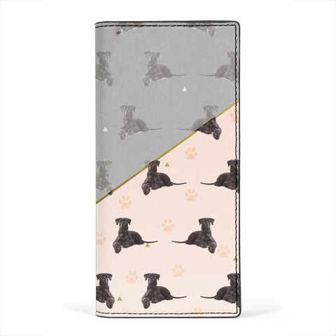 Gaint Schnauzer Dog Print Women's Leather Wallet