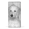 Goldendoodle On White Print Women's Leather Wallet