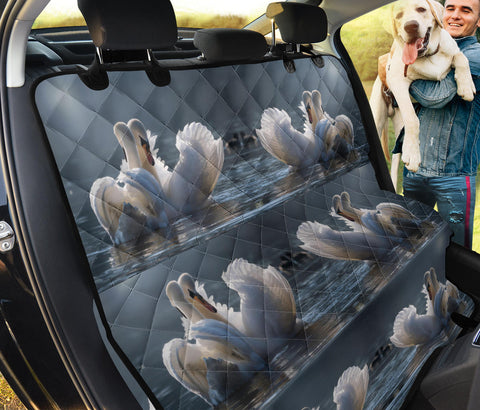 Cute Swan Print Pet Seat Covers