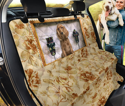 Cocker Spaniel Floral Print Pet Seat Covers