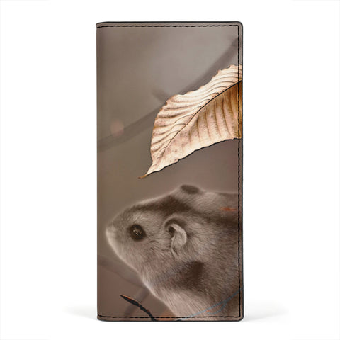 Amazing Campbell's Dwarf Hamster Print Women's Leather Wallet