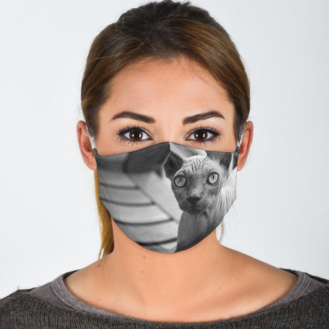 Sphynx Cat Print Face Mask