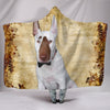Cute Bull Terrier Print Hooded Blanket