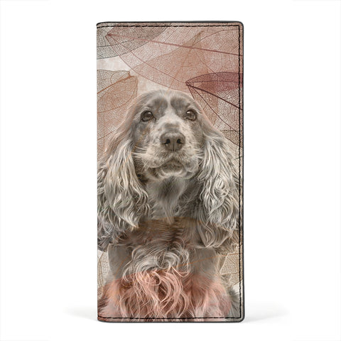 American Water Spaniel Print Women's Leather Wallet