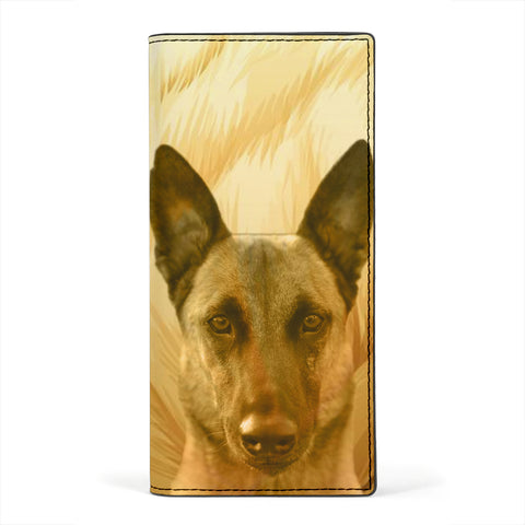 Lovely Belgian Malinois Print Women's Leather Wallet