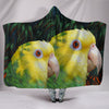 Lovely Amazon Parrot Print Hooded Blanket