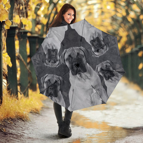 Lovely Bullmastiff Print Umbrellas