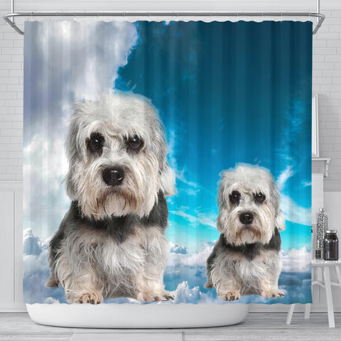 Lovely Dandie Dinmont Terrier Print Shower Curtains