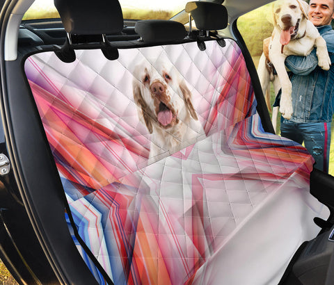 Clumber Spaniel Print Pet Seat Covers