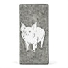 Large White Pig Print Women's Leather Wallet