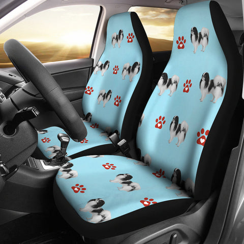 Japanese Chin Patterns Print Car Seat Covers