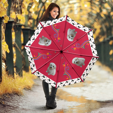 Maltese Dog Print Umbrellas
