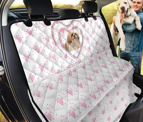 Shih Tzu Heart Print Pet Seat Covers