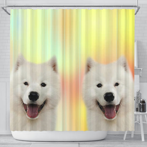 Samoyed dog Print Shower Curtain