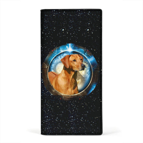 Rhodesian Ridgeback Dog Print Women's Leather Wallet