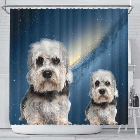 Dandie Dinmont Terrier Print Shower Curtains