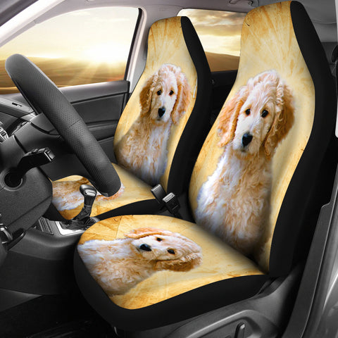 Goldendoodle Dog Print Car Seat Covers