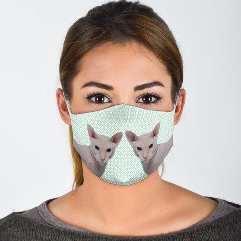 Oriental Shorthair Cat Print Face Mask