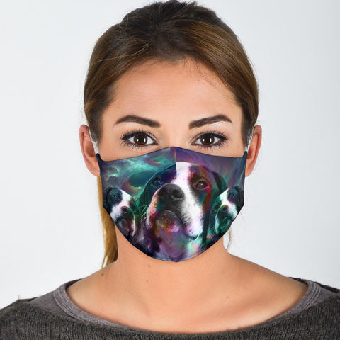 Lovely Pointer Dog Print Face Mask