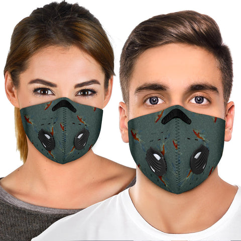 Comet Fish Patterns Print Premium Face Mask