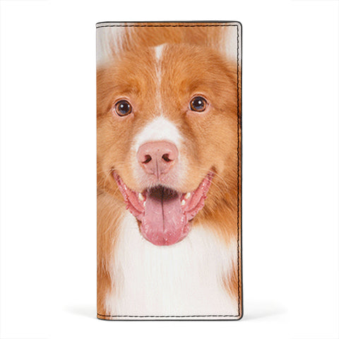 nova scotia duck tolling retriever Print Women's Leather Wallet