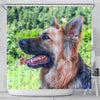 Amazing German Shepherd Dog Art Print Shower Curtains