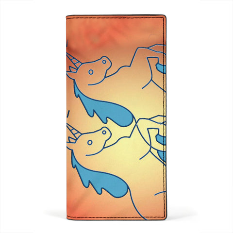 Amazing Unicorn Print Women's Leather Wallet