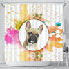 French Bulldog Print Shower Curtain