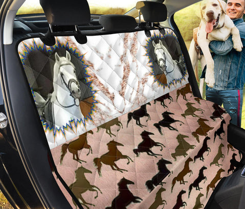 Lipizzan Horse Print Pet Seat Covers