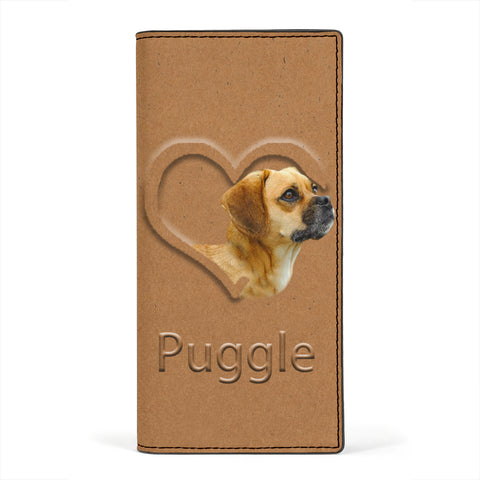 Puggle Dog Print Women's Leather Wallet